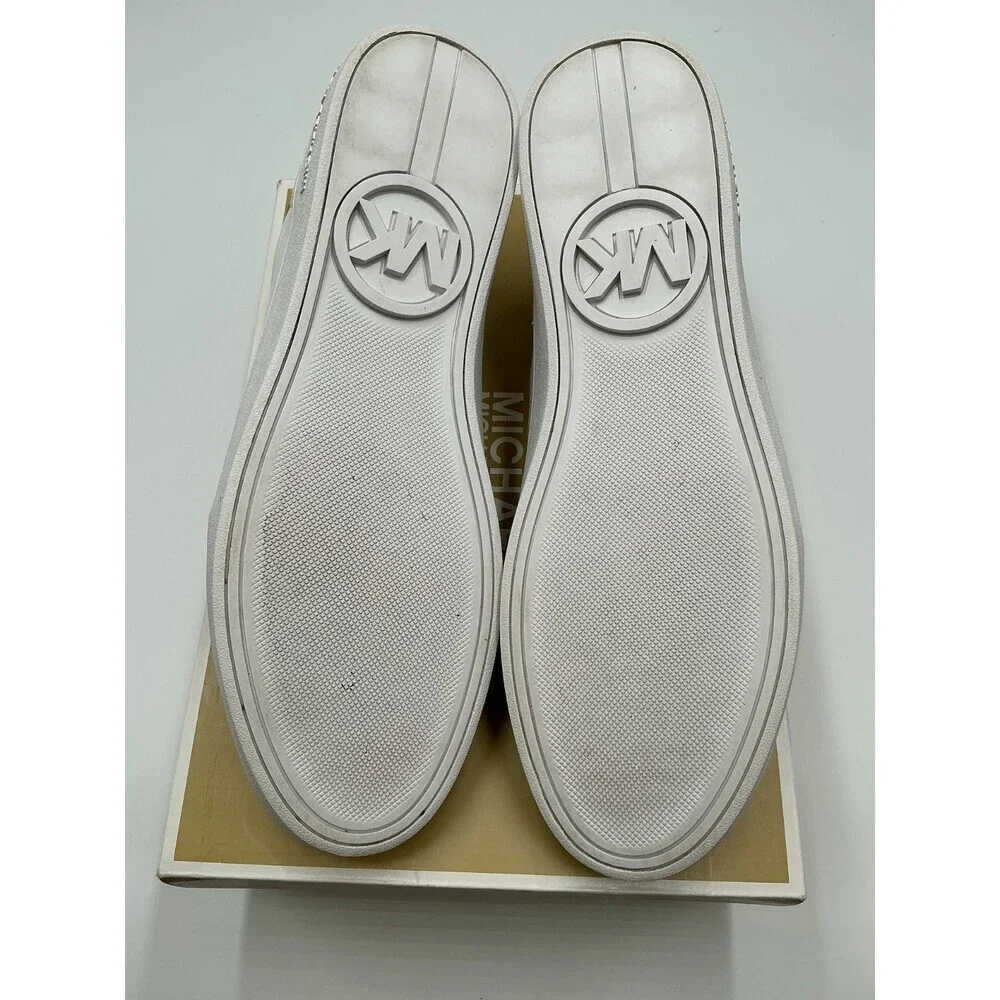 Michael Kors Scotty Lace Up 43S4SCFS1L Women's US 11 White Leather Shoes ebay121